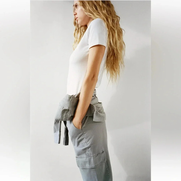 ZARA TRF WASHED EFFECT DENIM JUMPSUIT - Picture 2 of 8